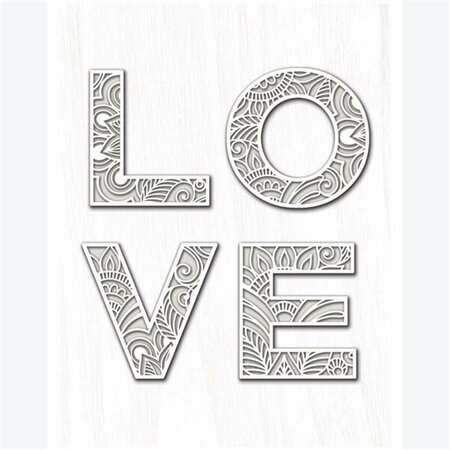 YOUNGS Wood Love Wall Plaque 30153
